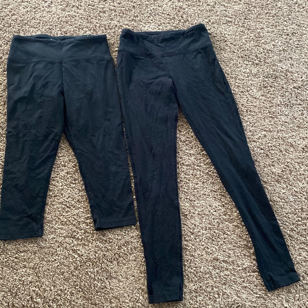 Bally pair of leggings. 1 pair Capri, 1 pair regular leggings length